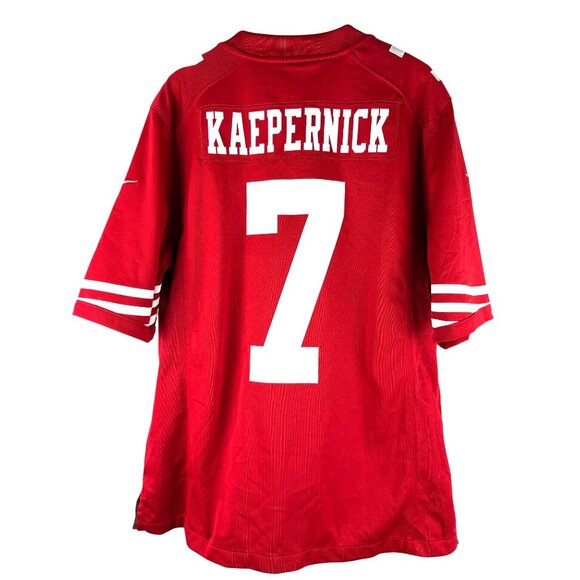Nike NFL On Field 49ers Kaepernick #7 Red Jersey Size L - Picture 2 of 7